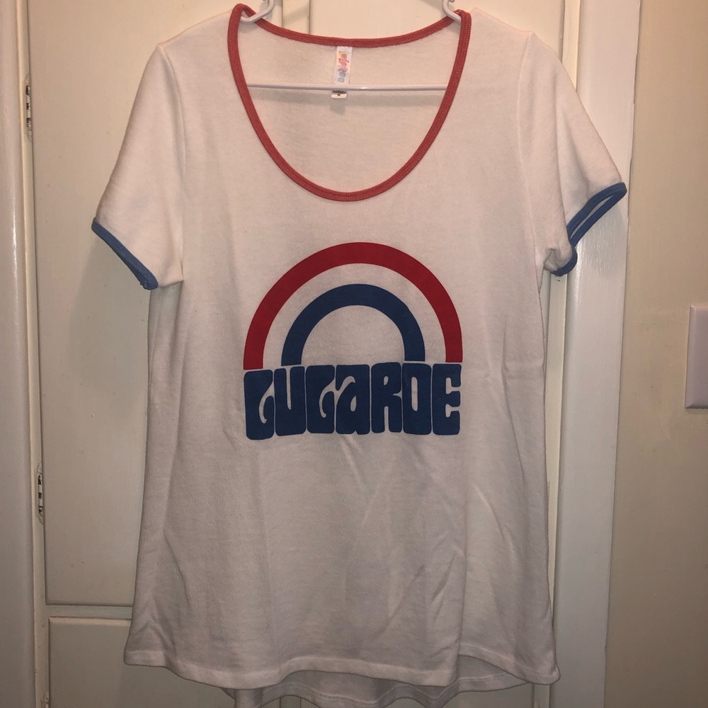 Lularoe Large Americana Classic Tee